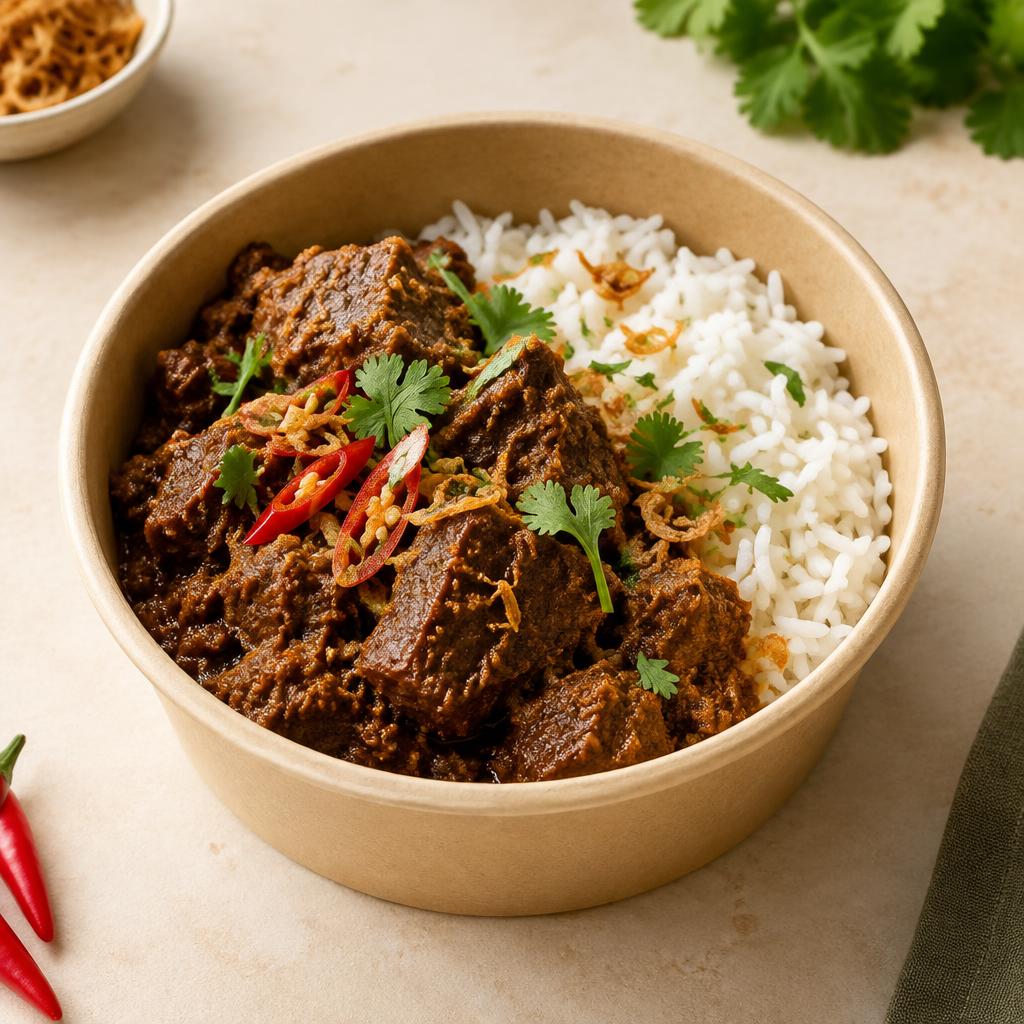 Beef Rendang with Rice